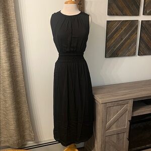 CHARLIE B Black Midi Dress